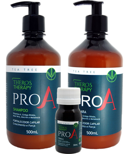 Kit Pro A Theros Therapy Fortalecedor Crescimento Antiqueda