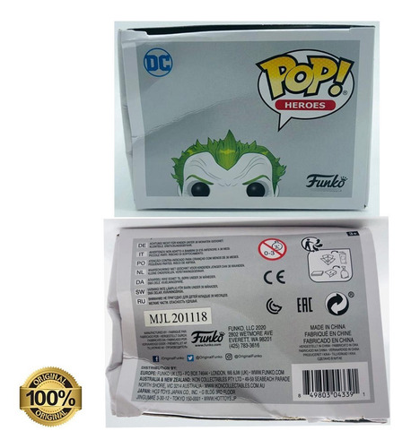 Funko Pop Joker 53 Batman Arkham Asylum Caja Lastimada