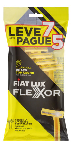 Kit 3 Aparelho Descartável De Barbear Flexor Com 7un Cada