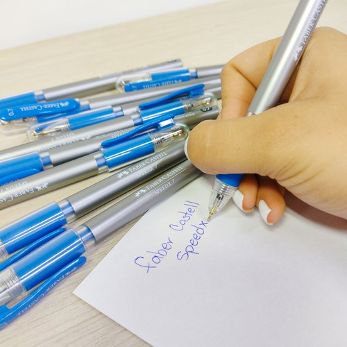 Bolígrafo Faber Speedx 07 Azul.