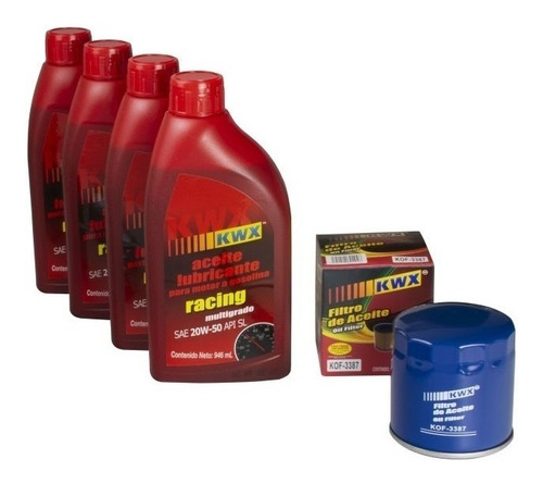 Kit Cambio De Aceite Chevy 2000 Chevrolet Multigrado