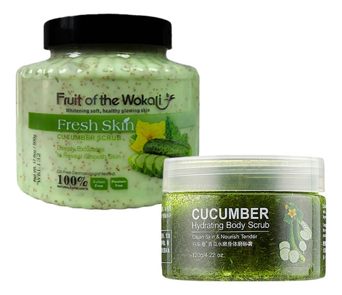 Crema Corporal Exfoliante Pepino + Gel Corporal De Pepino