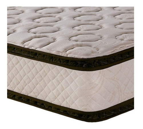 Imagen 4 de 5 de Colchón King de resortes Cannon Resortes Sublime blanco - 180cm x 200cm x 33cm con doble pillow top