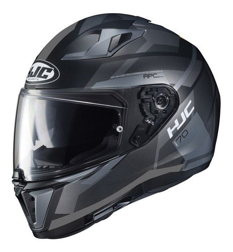 Capacete Hjc I70 Elim Preto Com Viseira Solar Big Trail