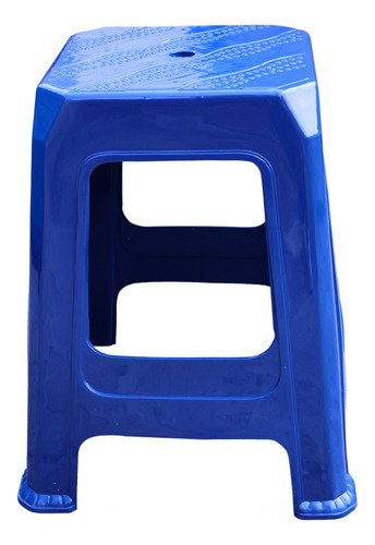 Banco De Plástico 10 Piezas Reforzado Uso Rudo Negocio Plastico Azul Rey