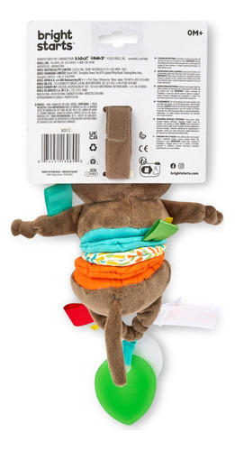 Juguete Musical Pull Play & Boogie Mono, Bright Starts 13089 0200-café Pull, Play & Boogie