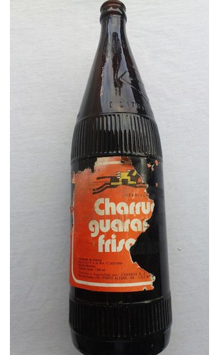 Garrafa Antiga Charrua Guaraná Rótulo Déc 70 - 1 Litro - X42 (Usado)