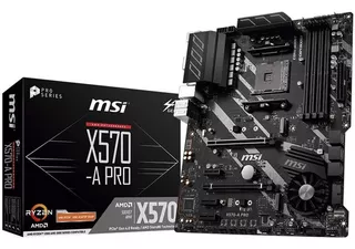 Tarjeta Madre Msi X570-a Pro Am4 Atx 4xddr4 Ryzen 5000 1 /vc