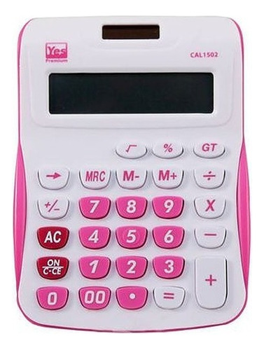 Calculadora Yes Premium 12 Dígitos Cal1502 Rosa