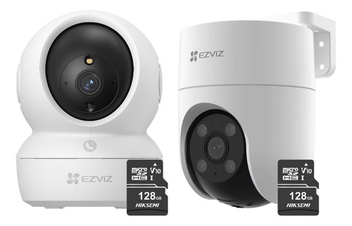 Kit Cámaras H6c Full Hd + H8c 2mp + 128gb Sd - Ezviz