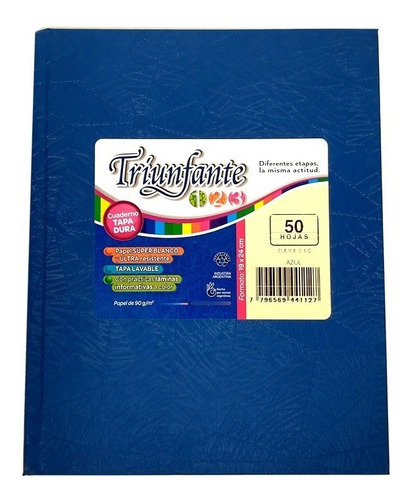 Cuaderno Triunfante Tipo Abc Td  Araña 48h Rayado 19x24 Cm