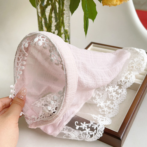 Diadema Retro Con Forma De Triángulo Y Encaje Floral Para Mu
