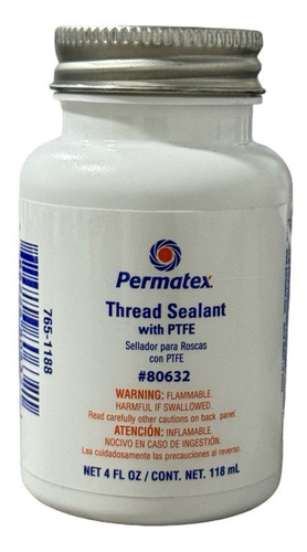 Teflon Liquido Sellador Para Roscas (118 Ml) Marca Permatex