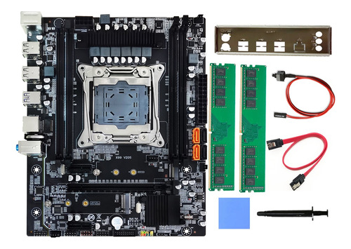 Placa Madre X99+2 Ddr4 De 4 Gb Y 2133 Mhz De Ram, Cable Defl