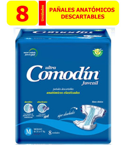 Comodin Anatómicos Juvenil Mediano X 8 Pañales