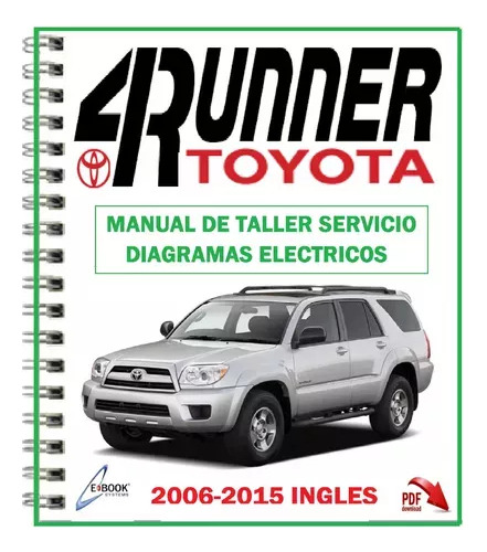 Manual D Taller Servicio Reparación Toyota 4runner 2006-2015