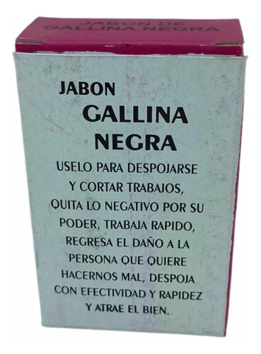 Jabón Espiritual Gallina Negra, Quita Embrujos Y Mal De Ojo