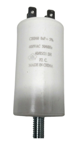 Condensador (capacitor) 8 Uf - 400 Vac - 50/60 Hz