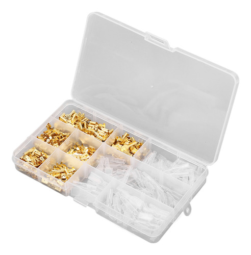 Kit De Sortimento De Terminais De Conector De Fio De Latão F