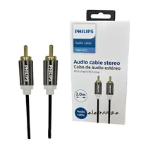 Comprar Cabo De Áudio Estéreo Rca P\u002F Rca Alumínio + Pvc 2m Philips