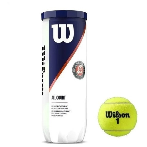 Tubo Pelotas Wilson - Roland Garros X3 - Paseo Sports