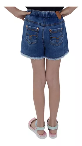Shorts Infantil Menina Brandili Jeans - 25