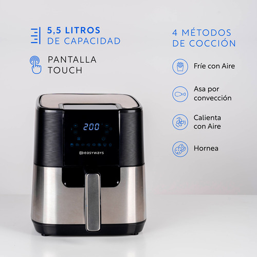 Freidora De Aire Air Fryer Chic 5,5 L Easyways