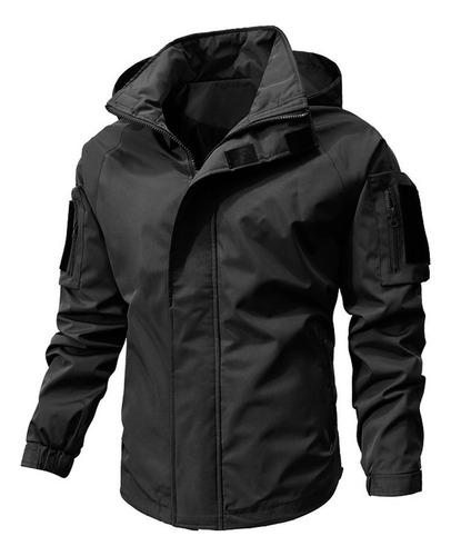 Chaqueta Cortavientos Holgada Con Capucha Y
