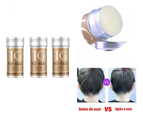 3 Barras De Cera Para Peinar El Cabello - g a $964