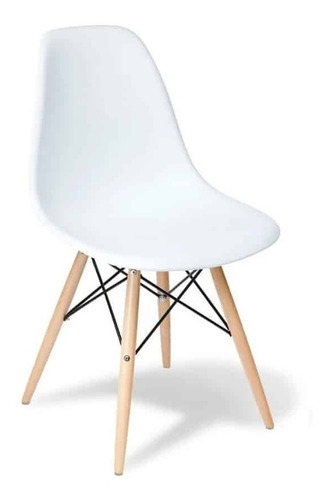 Sillas Eames X 4 Unidades, Comedor, Living, Blancas Modernas
