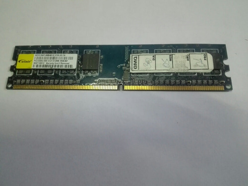 Memoria Ram Pc 512mb Ddr2 Pc2 5300u Marca Elixir