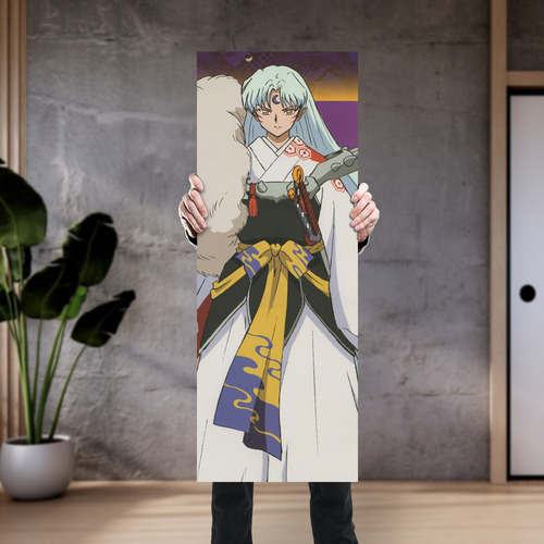 Imagen 4 de 8 de Cuadro Grande 30x80 Cm Inuyasha Sesshomaru Rey Bestia Oeste