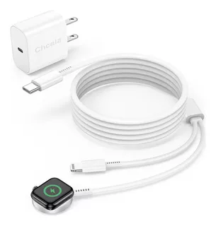 Cargador Usb C 2 En 1 P/ Iwatch iPhone Apple Watch AirPods