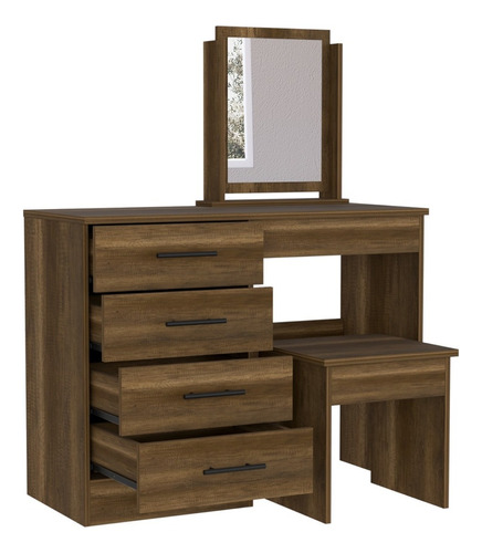 Mueble Tocador Kaia Rta Caramelo + Wengue