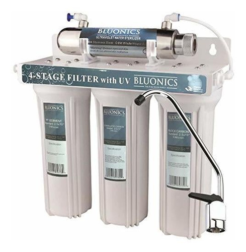 Bluonics 4 Etapa Filtro De Agua Potable Uv Luz Ultravioleta