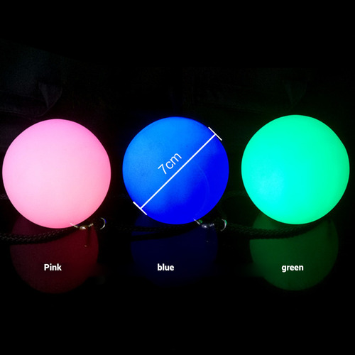 M Bolas Led Poi Balls, 2 Unidades, 9 Modos, 7 Colores