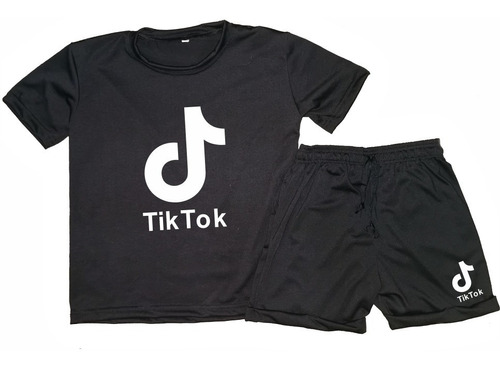 Conjunto Deportivo Verano Niños/as Tik Tok Remera + Short 