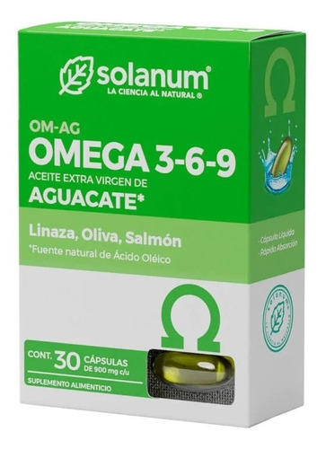 Solanum Omega 3,6,9 y Aguacate 30 Softcaps