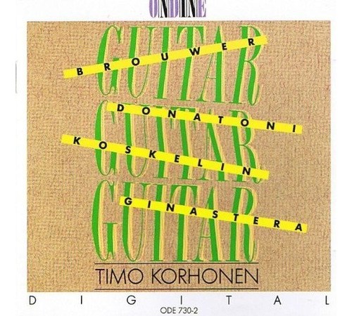 Cd Korhonen Con Obras Para Guitarra Del Siglo Xx