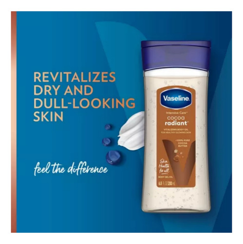 Vaseline Intensive Care Cocoa Radiant Body Oil De 200 Ml