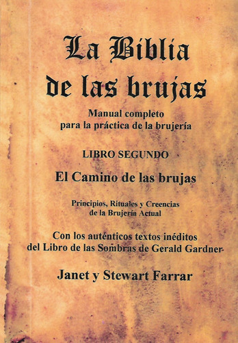 Libro La Biblia De Las Brujas Tomo 2 Janet Y Stewart Farrar