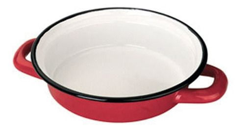 Cacerola / Olla De Peltre Roja 14 Cm  Marca Ibili