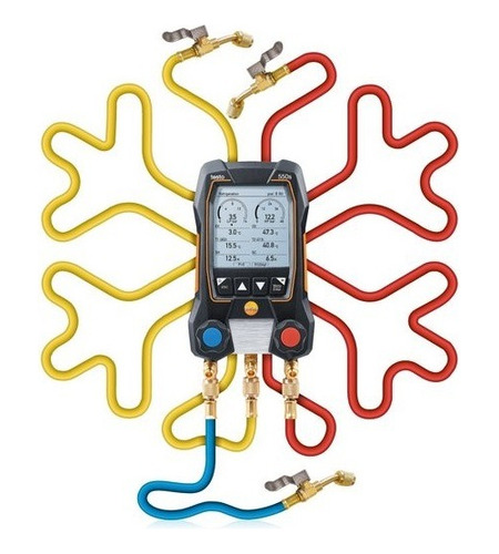 Testo 550s Con Tubos Flexibles De Llenado