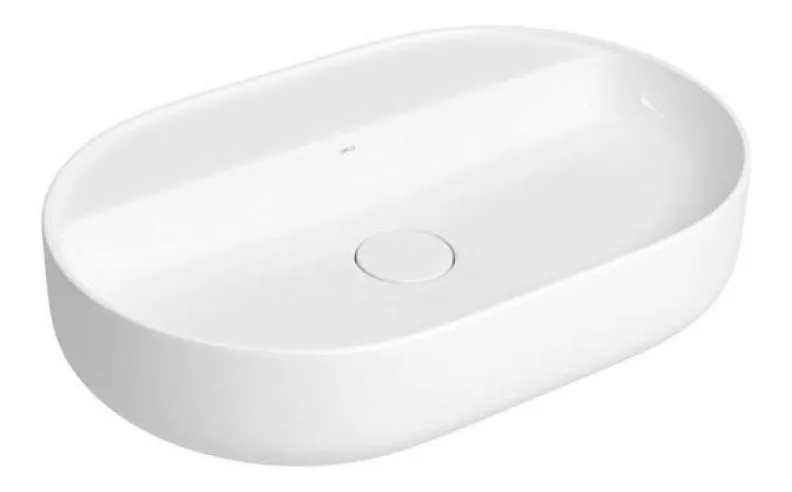 Terceira imagem para pesquisa de cuba de apoio oval slim branco deca 50 cm