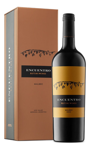 Vino Rutini Encuentro Malbec  C/estuche X750ml Ayres Cuyanos