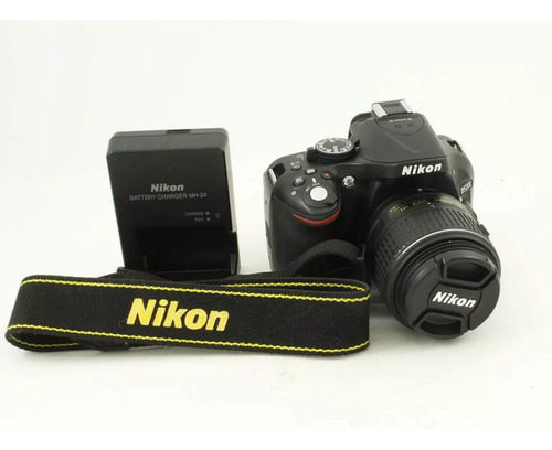 Nikon D5200 + Lente 18-55mm Vr Negro (Usado)