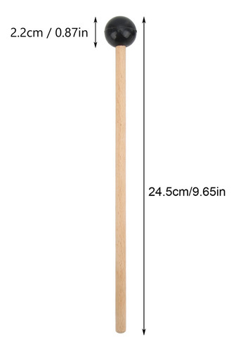 Baqueta 1 Par Lengua Tambor Mazo Palo Instrument