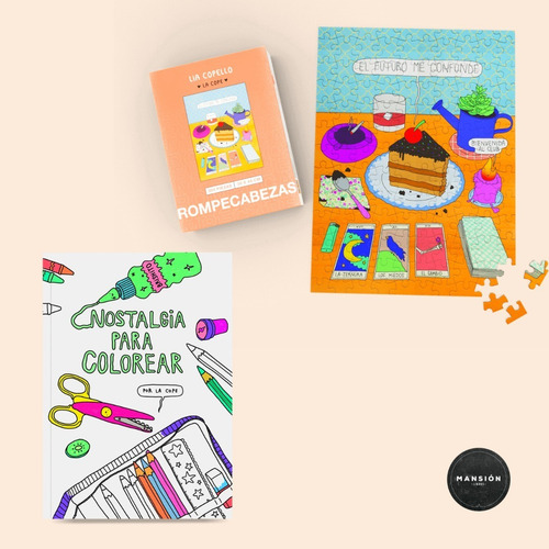 Nostalgia Para Colorear Rompecabezas Lia Copello La Cope