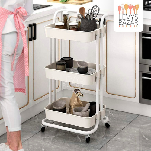Carrito Carro Organizador Estantes Cocina Mesa Auxiliar
