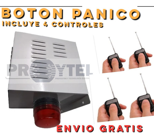 Imagen 1 de 1 de Botón De Pánico + 04  Controles /envío Gratis A Todo Chile /